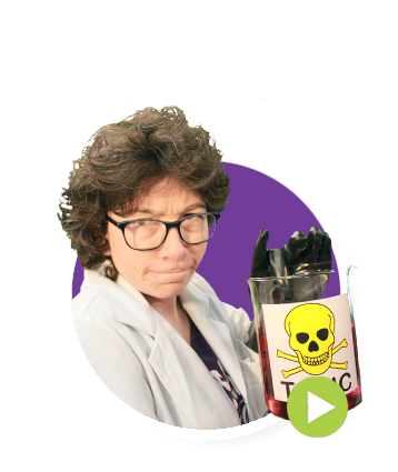 Prof Caroteen holding poisons
